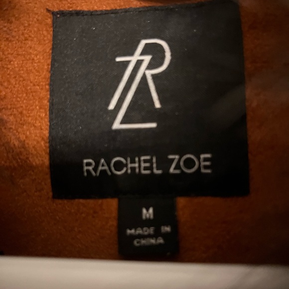 Rachel Zoe Brown Suede fur Coat Size M - Picture 13 of 16